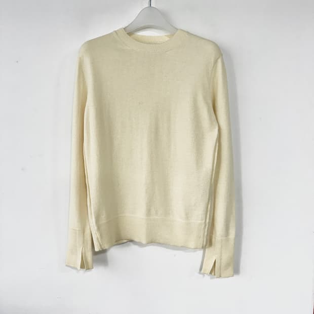 타임 울 캐시미어 니트 탑