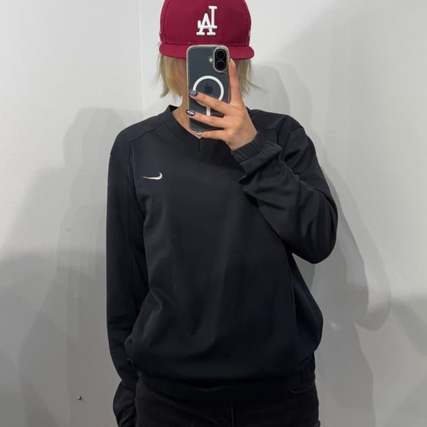 M 나이키 골프 올드스쿨 스우시 블랙 웜업
