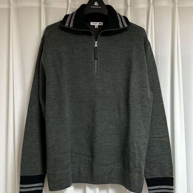 유니클로 jw앤더슨 니트 집업 그레이 XL