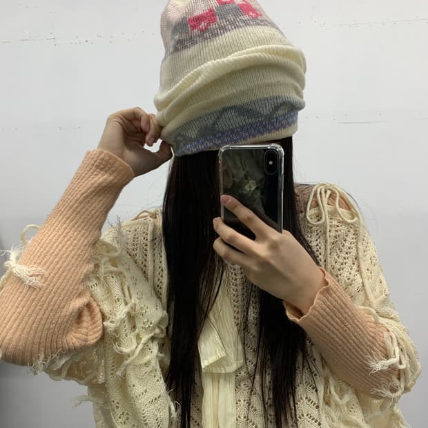 재패니즈 패턴 비니