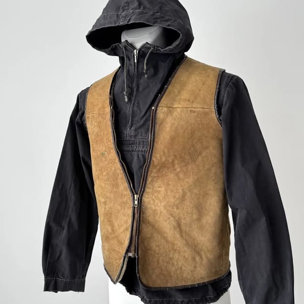 1950s French Shearling Vest 