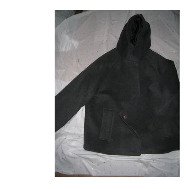 타입서비스 Hooded Half Coat (dark gray)