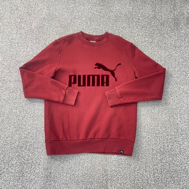 M 푸마 기모 빅로고 컬러 맨투맨 0304S1