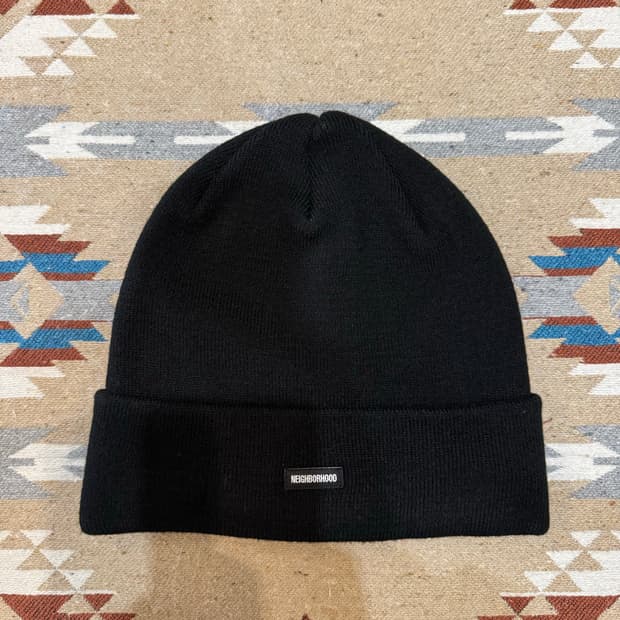 [OS] 네이버후드 로고 패치 비니 블랙