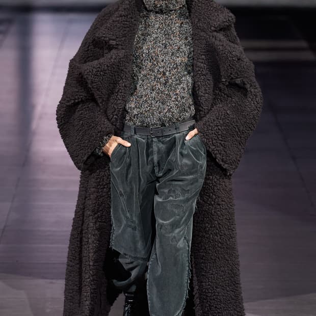 돌체앤가바나 캐시미어 테디 코트