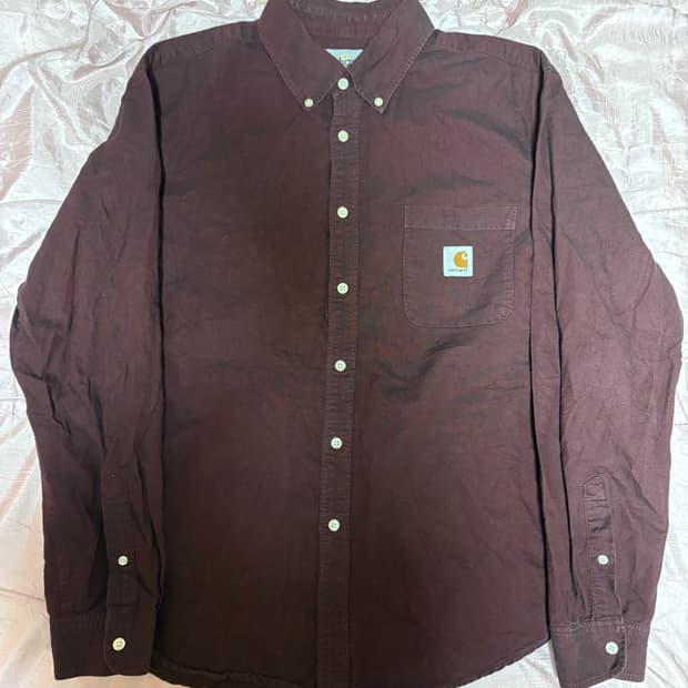 칼하트 버건디 셔츠 L