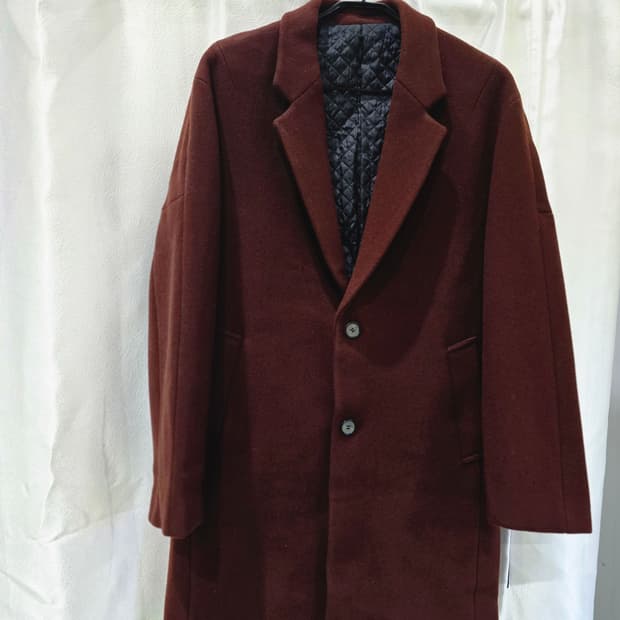 지오 송지오 울 90% 고급 퀼팅 코트 100