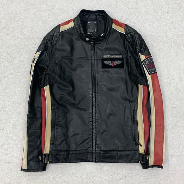 Exr 레이싱레더 자켓