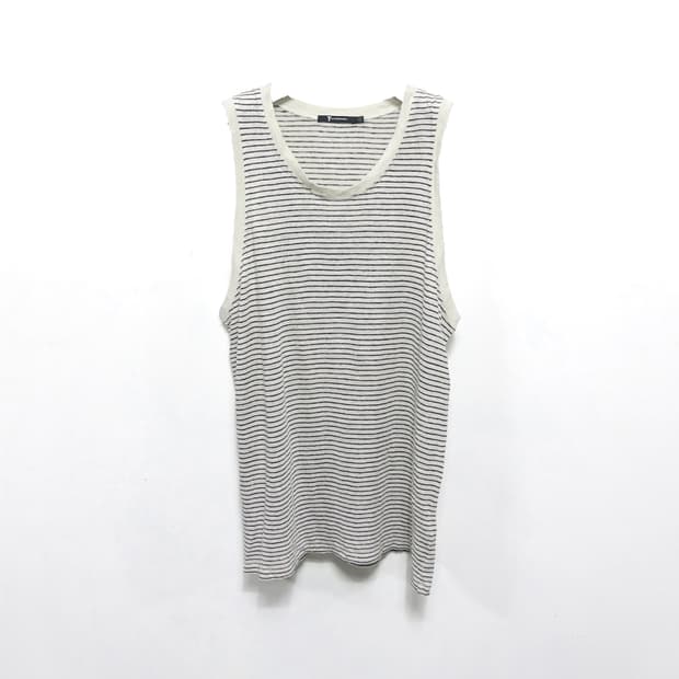 [M]TbyALEXANDERWANG 알렉산더왕 스트라이프 슬리브리스 니트