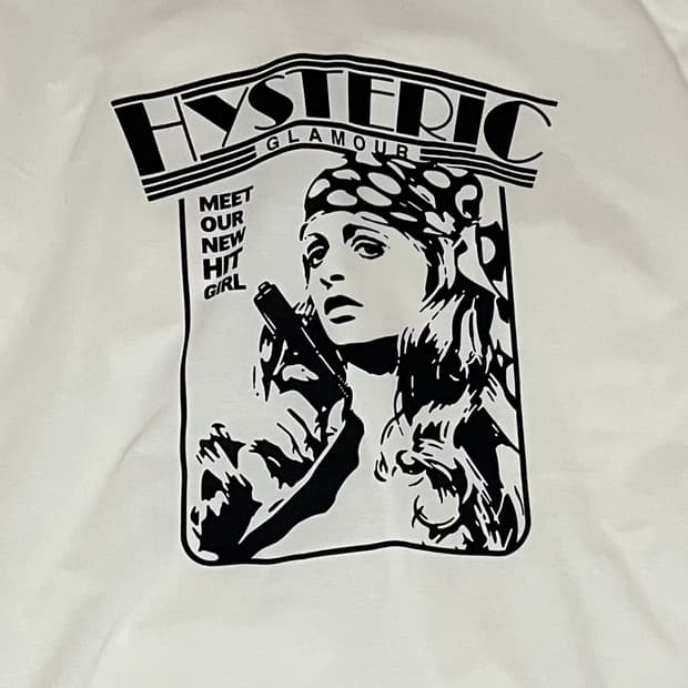 히스테릭글래머 그래픽 프린트 티셔츠