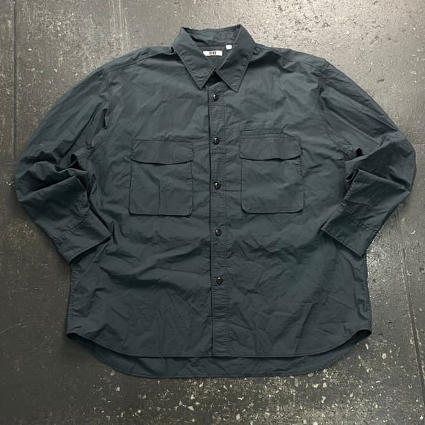 105 유니클로 U 오버사이즈 나일론 셔츠