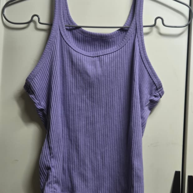 7천원 급처! 핀터깔 보라색 나시