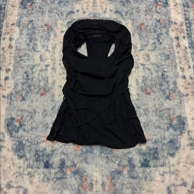 Avantgarde Drape string Sleeveless