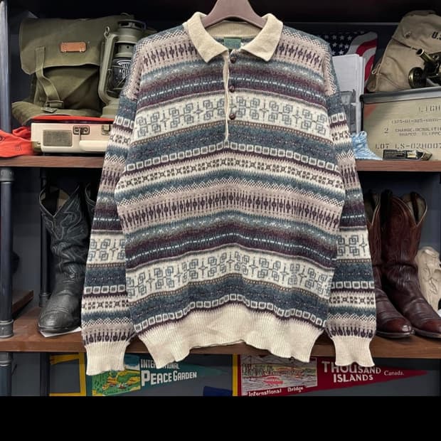 90s McNEAL 페어아일 니트