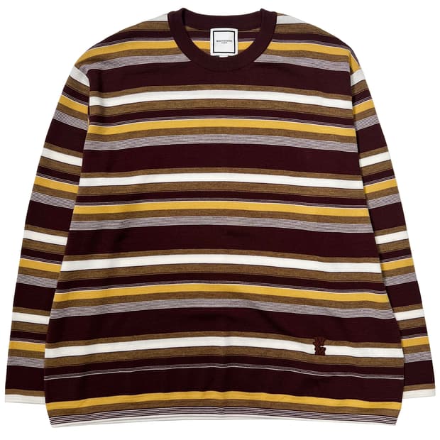 우영미 스트라이프 스웨터 브라운 - 25SS (50)