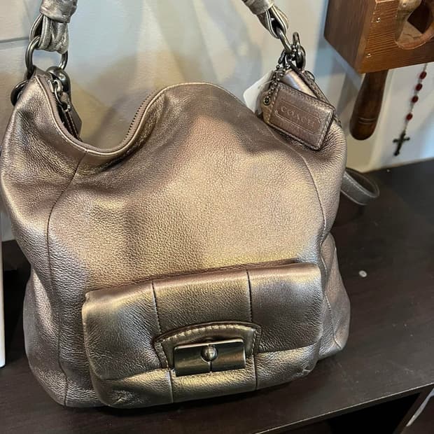 완전희귀)Y2K coach vintage 실버백