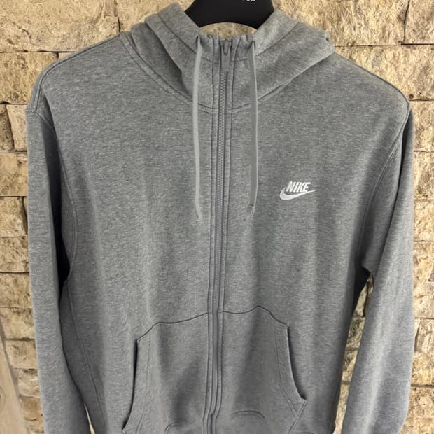 나이키 후드집업 그레이