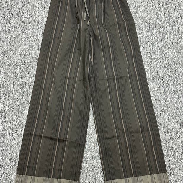 아모멘토우먼 스트라이프 파자마 팬츠 바지