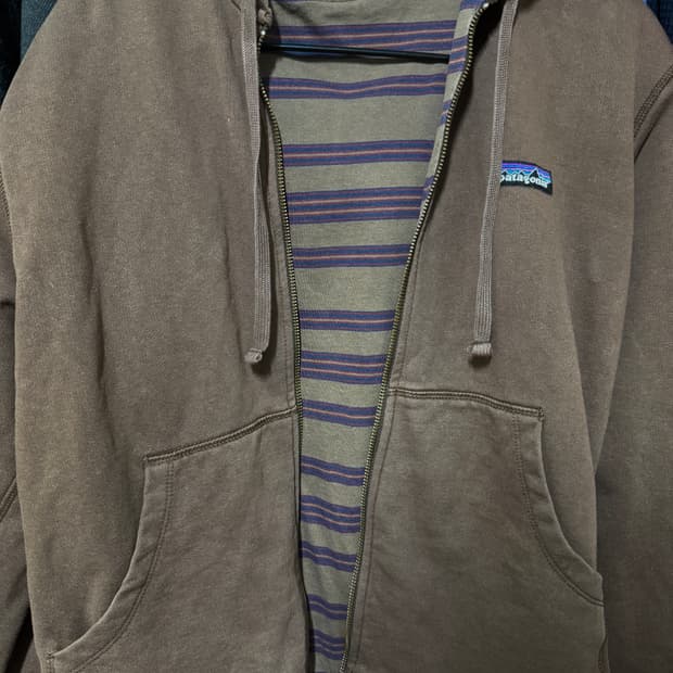 파타고니아 리버시블 후드집업 