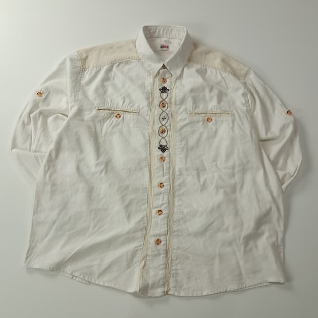 CK400 3XL 로저켄트 90s 독일 트라흐텐 바바리안 알펜 셔츠 남