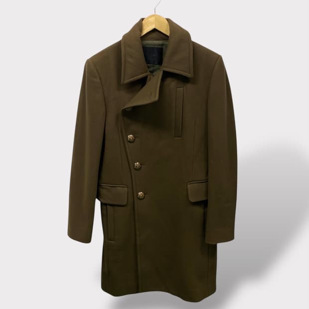 타임옴므 금장 사선 울코트 95