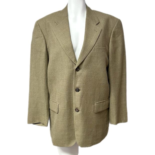 크리스찬디올 울/리넨 스트라이프 자켓