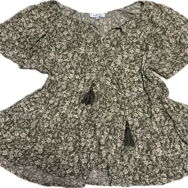 빈티지 모리걸 히피 블라우스