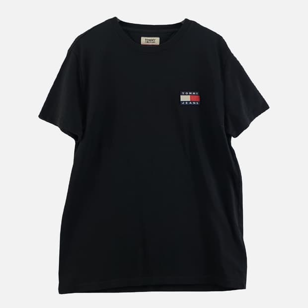 타미진 블랙 남자 반팔티 M N8933