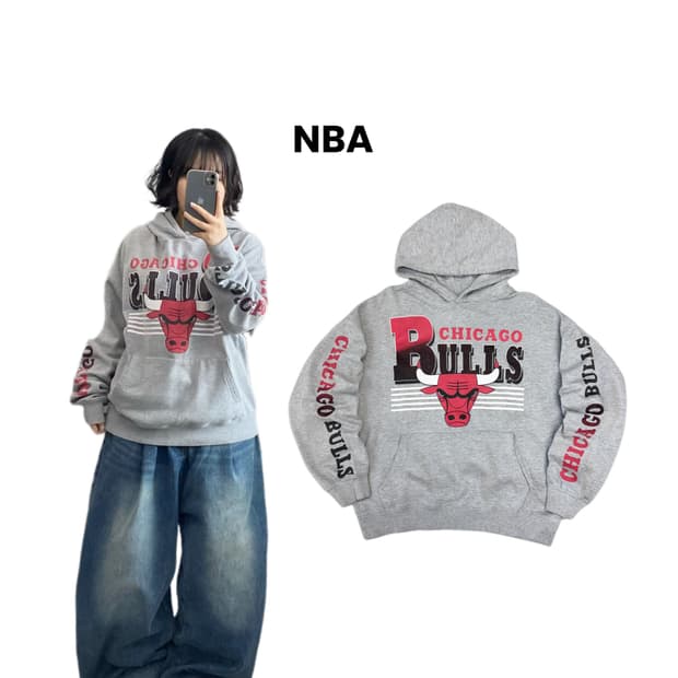 NBA 90s 시카고불스 올드 스웻 후드티