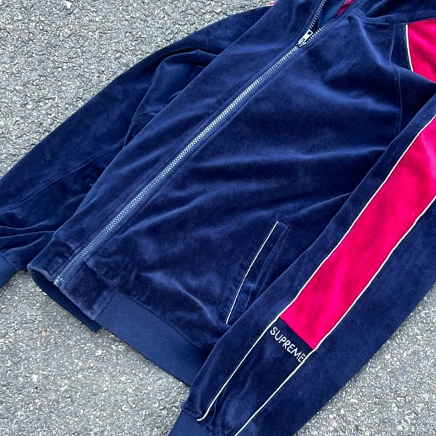 Supreme 18FW Velour Track Jacket