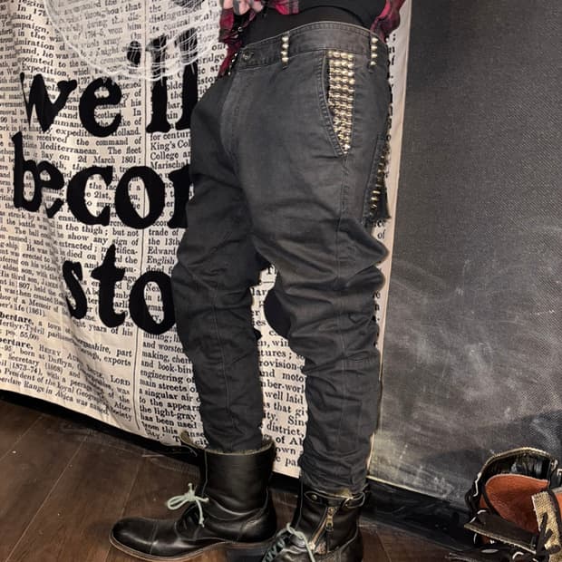 Zac vargas stud chino pants