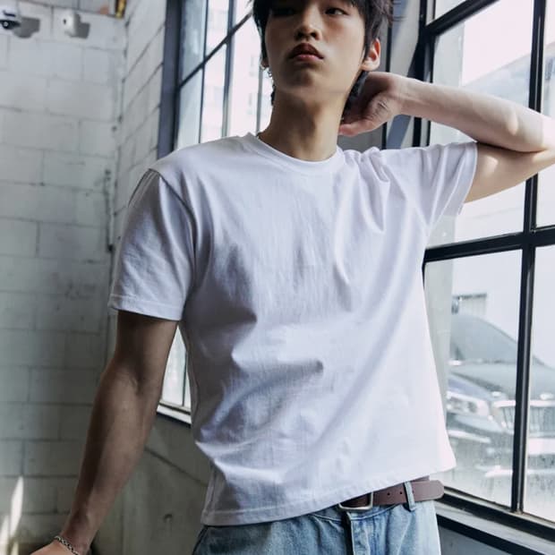 [P.IN.O]  크롭 머슬핏 반팔