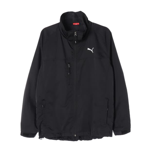 PUMA 미니멀 로고 블랙 윈드브레이커 L