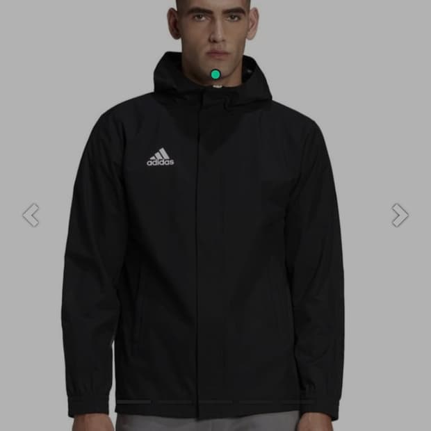 아디다스 블랙 후드 바람막이 (XL