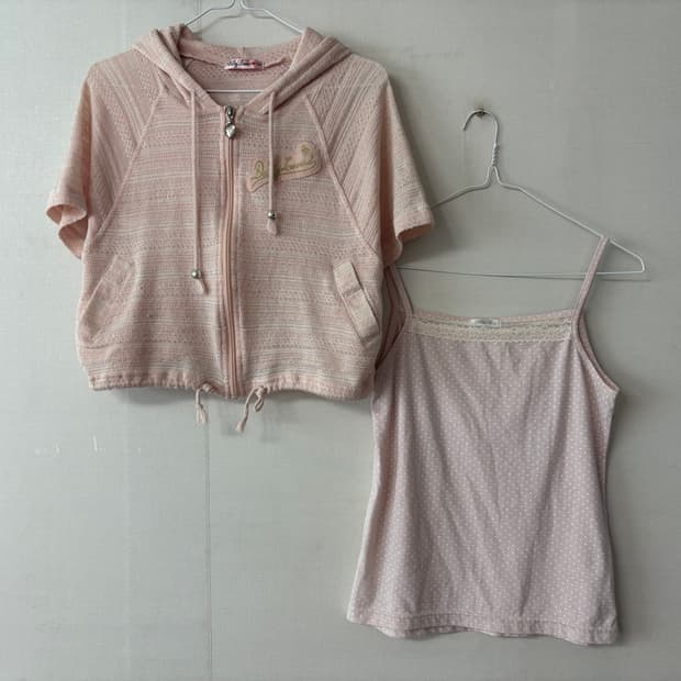 시네마클럽 도트나시+후드집업