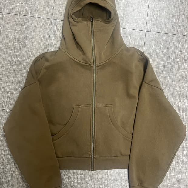 엔타이어스튜디오 풀 집업 크롭 후드 (새상품)