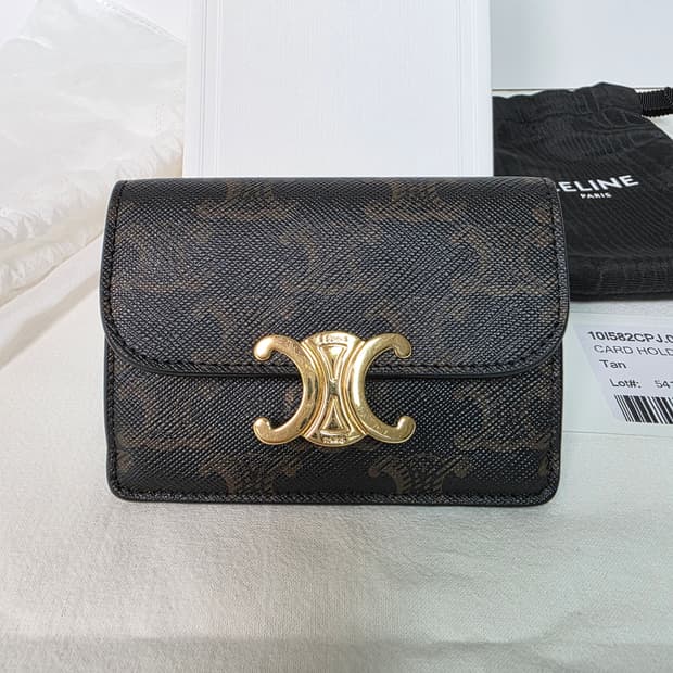 [S급/정품] 셀린느 트리옹프 플랩 카드 지갑