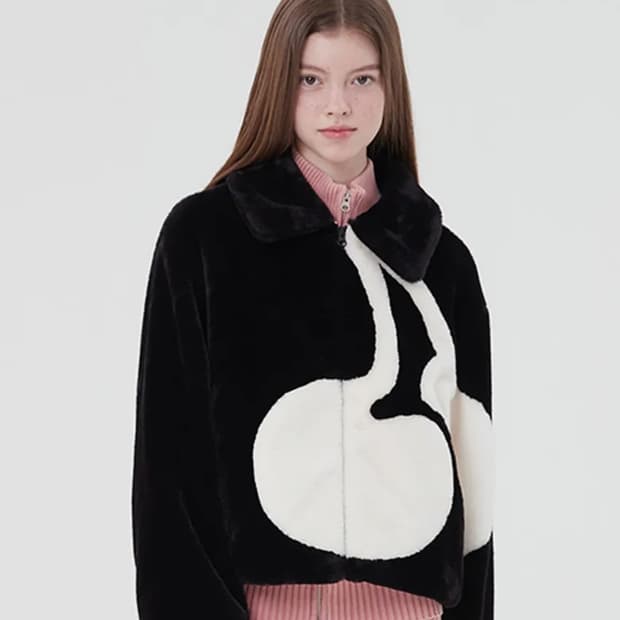 키르시 빅 체리 보아 퍼 자켓