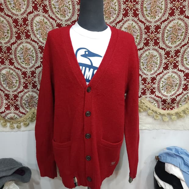 폴로 랄프로렌 데님엔서플라이 패치워크 울 가디건

