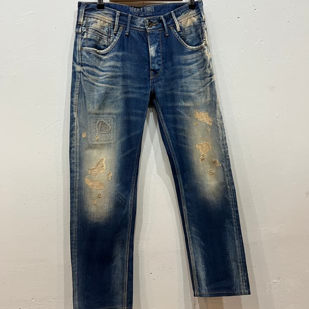 pepe jeans 페페진스 리페어 데님팬츠