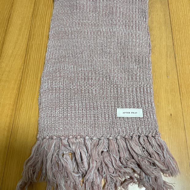 [OS] 애프터프레이 인타르시아 머플러 샴페인핑크