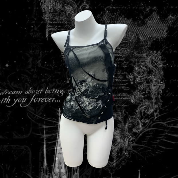 Ozz croce oriental grunge slip top 