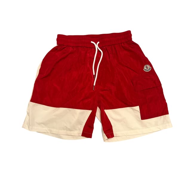 몽클레르 남성 반바지 레드/화이트