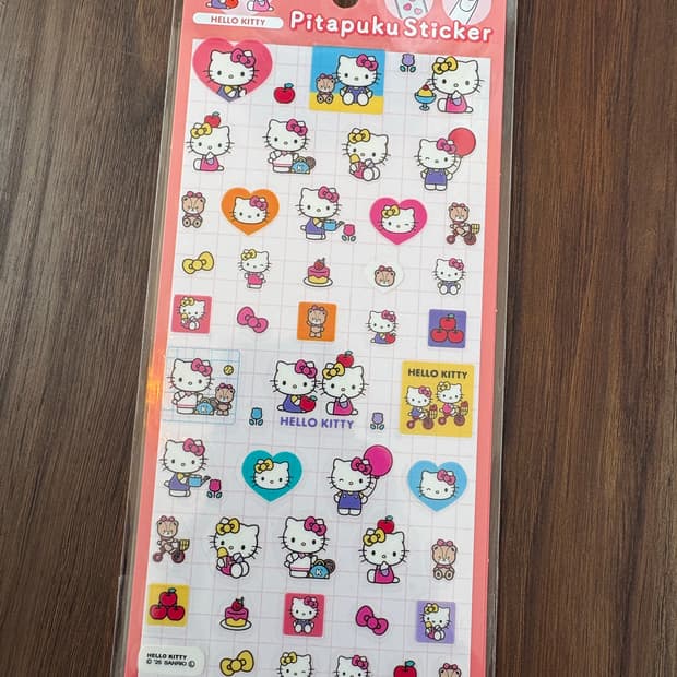 헬로키티 피타푸쿠 데코 스티커