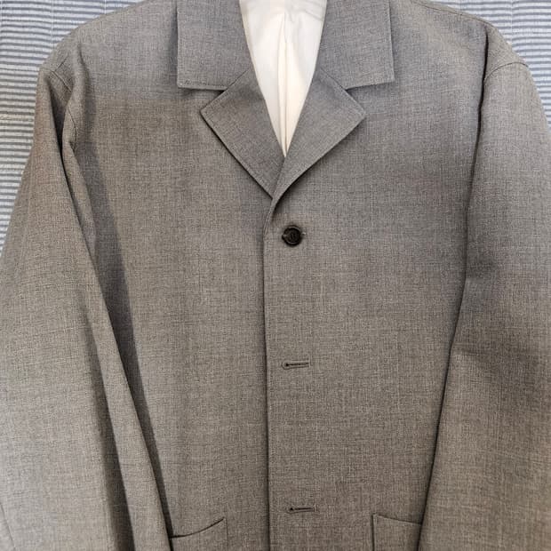 낫띵리튼 20ss 3b lounge jacket smoky grey