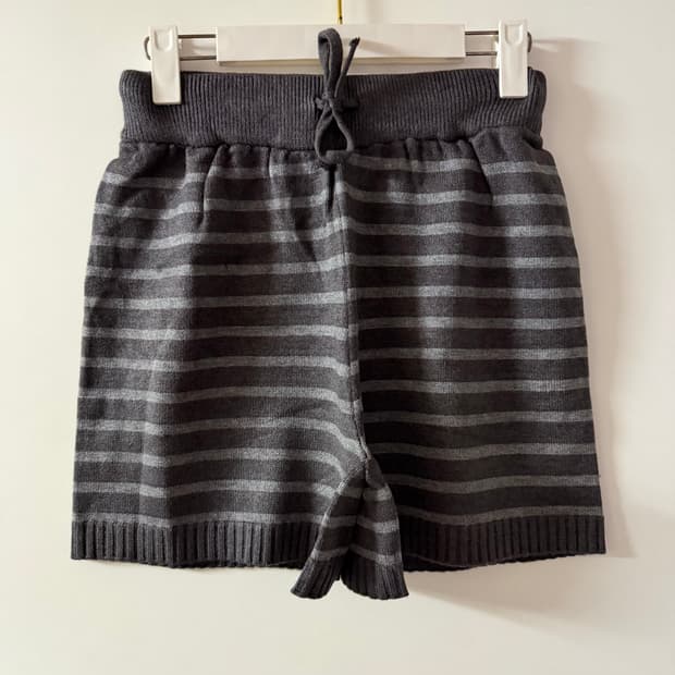 새상품 여자 스트라이프 니트 반바지