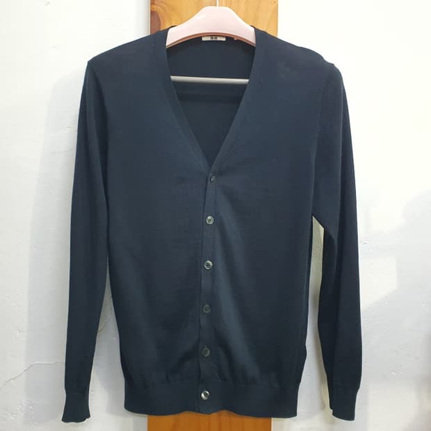 유니클로 울 니트 카디건(100)