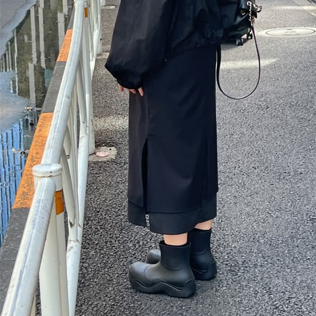 리어스 레이어 스커트 s