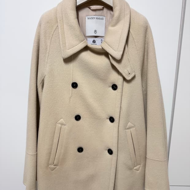 메종마레 핸드메이드 피코트 크림 34