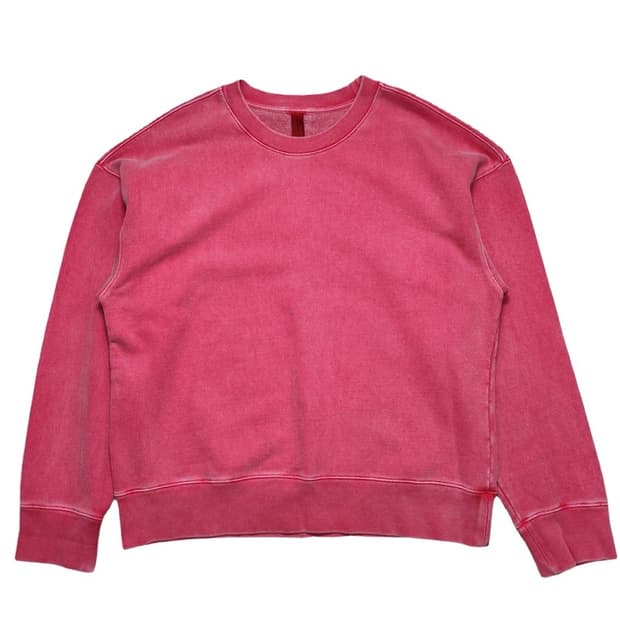 ATTENTIONROW 피그먼트 오버핏 맨투맨 1 size